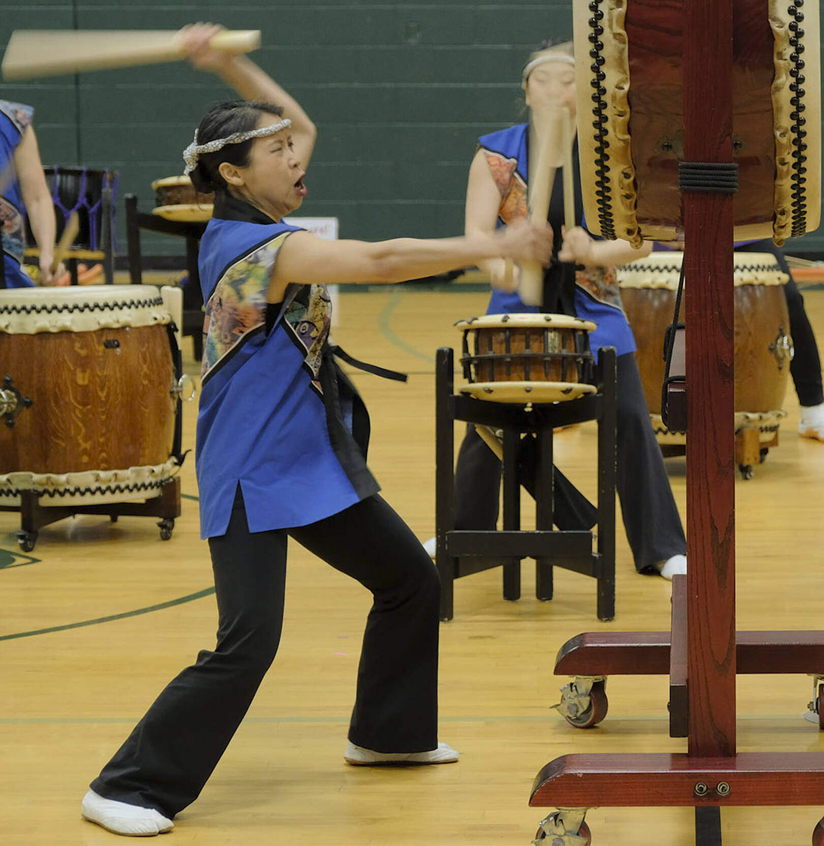 Over 1,500 people watched the Taiko drummers from Seattle perform.