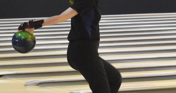 Eagles’ Lauren Rigby finishes fifth with 448 pins.
