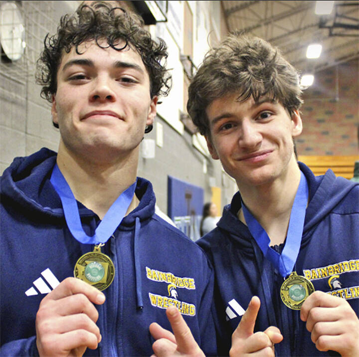 Chabot courtesy photo
Garrett Goade, left, and Wyatt Chabot show their winning medals.