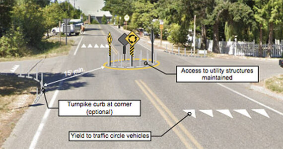COBI courtesy graphic
Traffic calming devices planned for Grow Avenue on Bainbridge Island.