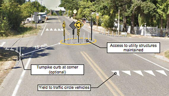 COBI courtesy graphic
Traffic calming devices planned for Grow Avenue on Bainbridge Island.