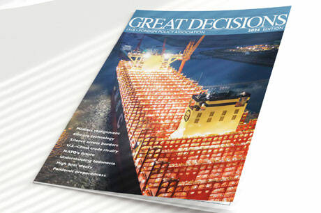 Foreign Policy Association courtesy photo
The 2024 Great Decisions ‘briefing book,’ which contains the FPA’s curriculum and suggested readings for participants.