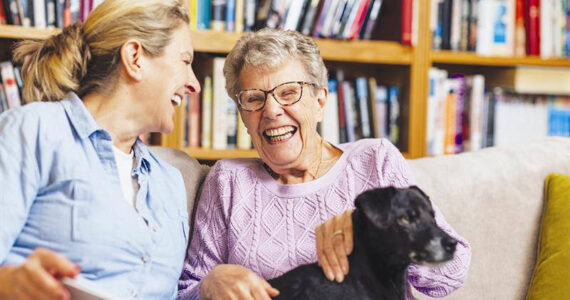 The emotional and practical aspects of caregiving can sometimes align. Photo courtesy of Fieldstone Communities.