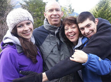 Moniz project courtesy photo
Tyler Moniz, right, parents Lee and Jeff and sister Morgan.