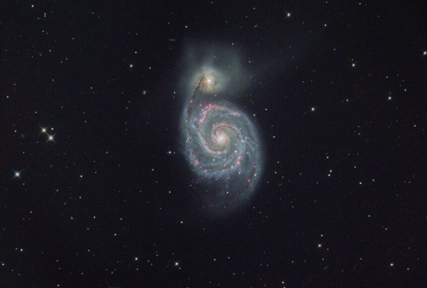 <p>Steve Ruhl courtesy photo</p>
                                <p>The Whirlpool Galaxy, captured through the Edward Ritchie Telescope.</p>
