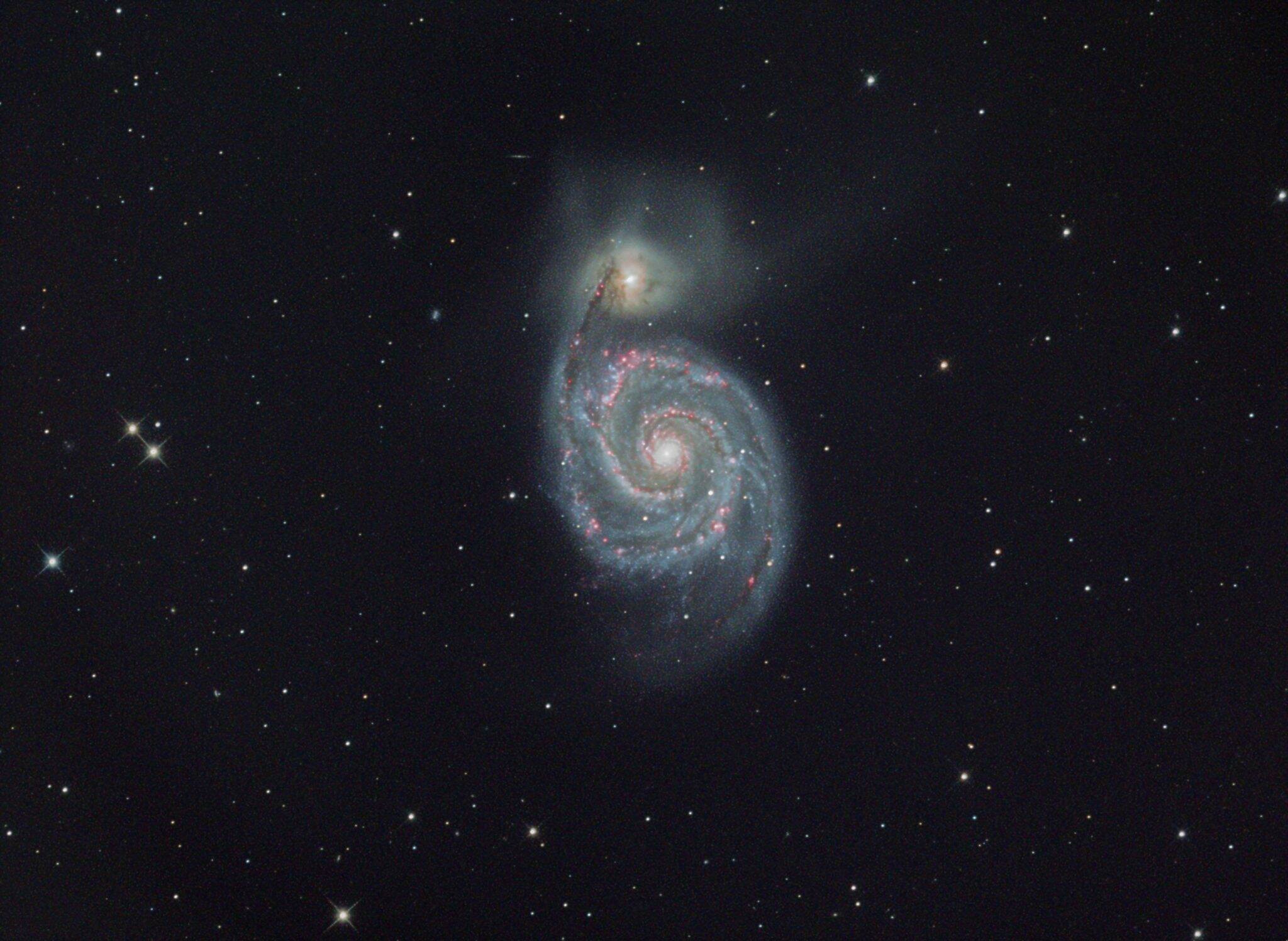 Steve Ruhl courtesy photo
The Whirlpool Galaxy, captured through the Edward Ritchie Telescope.