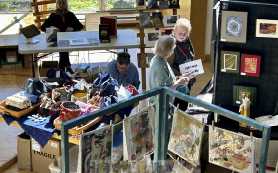 Peter Gammell/Kitsap News Group photos
The Bainbridge Artisan Resource Network had its first Spring Bazaar over the weekend, where participants in the makerspace had their pieces for sale. The event took the place of its annual Open House. Over 50 vendors sold items at the event.