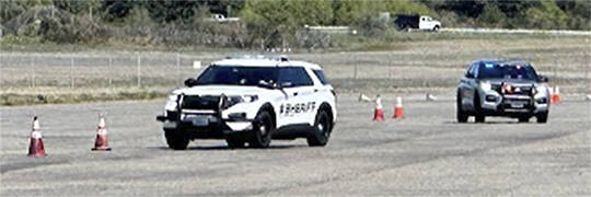 Mike De Felice/Kitsap News Group
Local law enforcement practiced their pursuit skills recently at Bremerton Raceway. Police will have greater authority to conduct high-speed chases under a new law that goes into effect June 6.