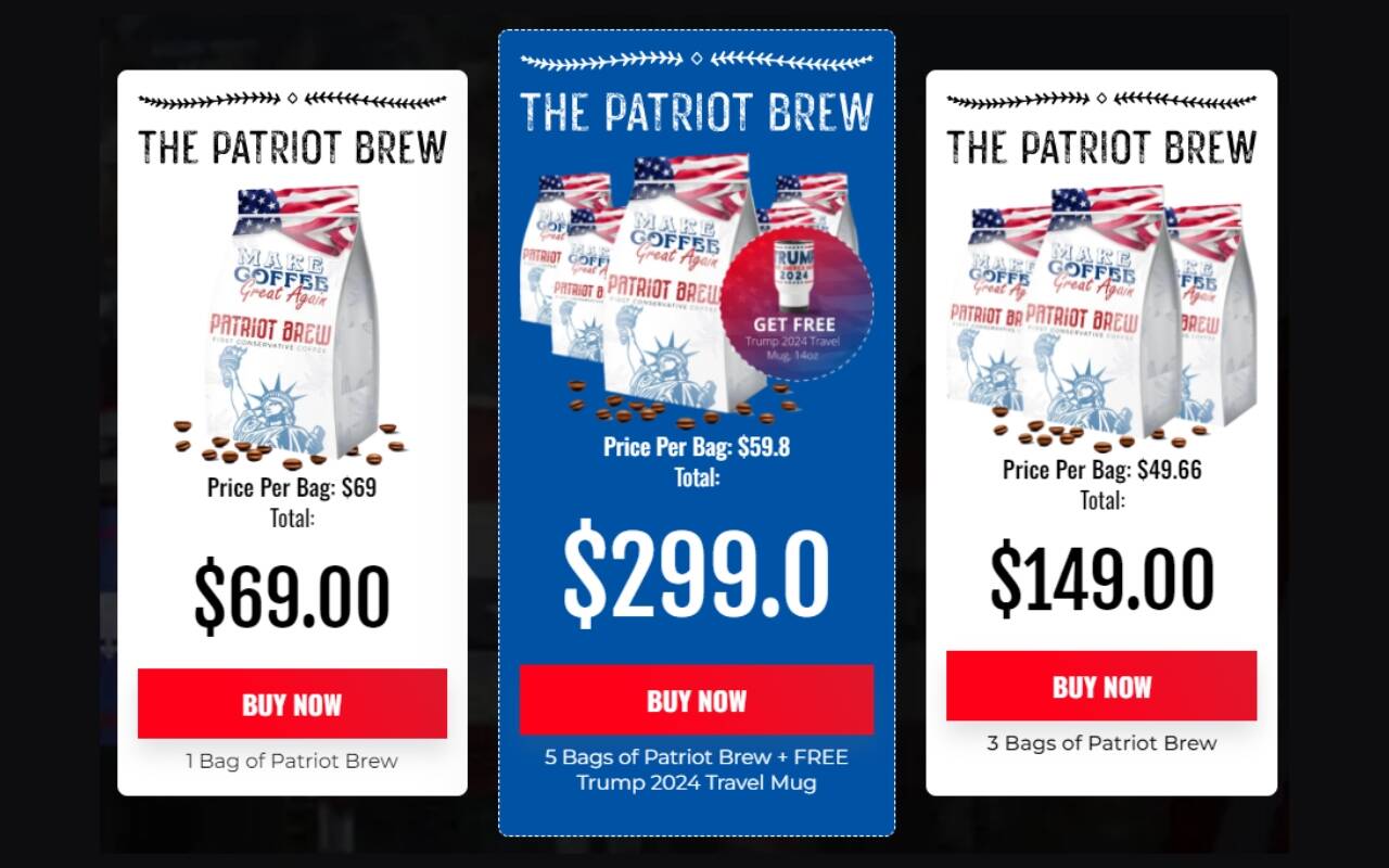 Patriot Brew Coffee Reviewing Make Coffee Great Again Conservative