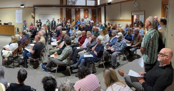 Shannon Hays courtesy photo
A packed house filled the BI Planning Commission meeting Sept. 11.