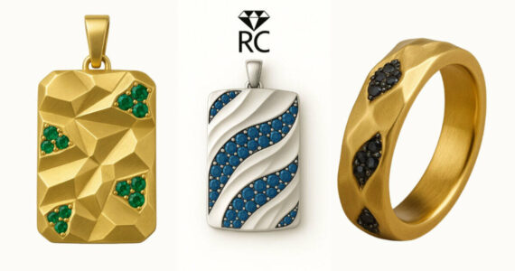 Bold, refined and made to last –men’s and unisex jewelry is stepping into the spotlight with designs that balance rugged simplicity and striking detail. Photo courtesy of Robin Callahan Designs.