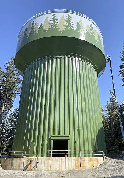 Mural painting for the new Winslow water tank.