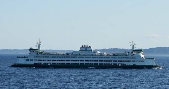 Joshua Kornfeld/ Kitsap News Group
M/V Wenatchee crossing Puget Sound on the Seattle/Bainbridge route.
