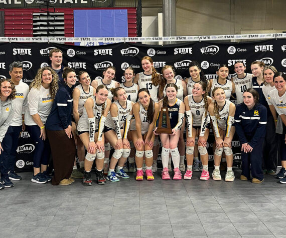 Holly Rohrbacher courtesy photo
The Bainbridge Spartans’ team photo after a 7th place finish at the 2A state volleyball tournament at the Yakima Valley SunDome Nov. 14-15.