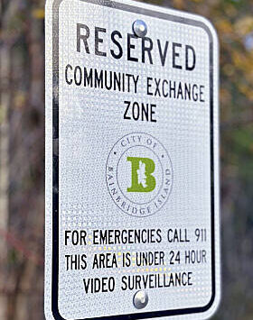 COBI courtesy photo
A sign for the Community Exchange Zone.