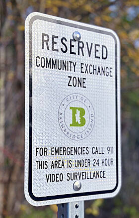 COBI courtesy photo
A sign for the Community Exchange Zone.