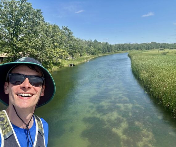 <p>Greg Nance courtesy photos</p>
                                <p>Rep. Greg Nance as he crosses the Mississippi River on his record-breaking run.</p>