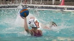 Bainbridge girls water polo in action against Mercer Island last Friday.