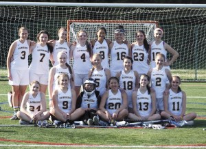 The unbeaten Spartan JV girls lacrosse team is