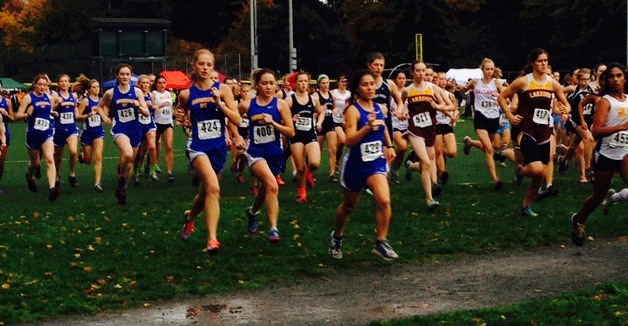 Spartan runners compete in the cross country district championships on  Thursday