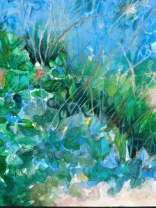 Wednesday Water Color painting by Kaye Hansen. A Wednesday Watercolor Art Show continues at Bloedel Reserve through Dec. 1.