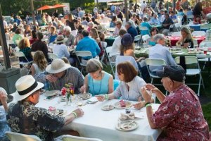 The Bainbridge community comes together for the fifth annual Friends of the Farms Farm to Table Dinner in downtown Winslow.