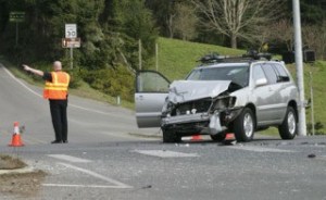 An accident closed southbound SR-305 at Day Road Friday afternoon.