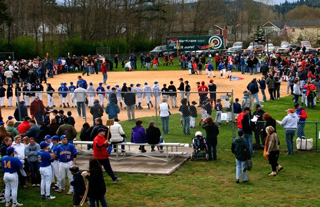Little League teams from across Bainbridge Island gather for the season-opening jubilee. Sign-ups have started for this year's teams.