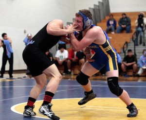 BHS co-captain Hague Bush pinned Chief Sealth’s Johnny Banchero in 3:02 to claim a win in the 170-pound bracket during the first match of last Thursday’s meet.
