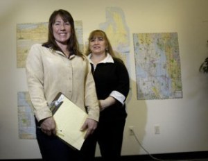 Rhonda Kelly and Lisa Shenfield operate Rampant Private Investigations from a Bainbridge Island office park.