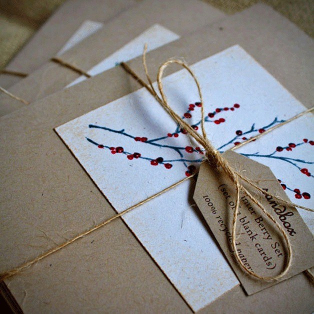 A card set by artist Michelle Vukic of Sandbox Cards and Gifts.