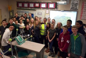 Betsy Garfunkel’s leadership class at Woodward Middle School has launched a school-wide clothing drive to raise money to support the Salaam Cultural Museum’s relief efforts in Indomeni and Jordan.