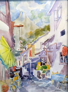 'Tea in Yangshou' by John Wiens.
