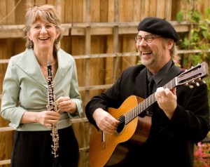 Nancy Rumbel and Eric Tingstad return to Island Center Hall for a holiday concert at 7 p.m. Saturday