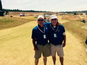 Seventy-two Bainbridge Island golf enthusiasts from the Wing Point Golf & Country Club are volunteering at Chambers Bay during the U.S. Open