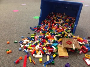 Karen Keller purchased Lego kits for three Blakely kindergarten classrooms in the hope of encouraging girl students to build more.