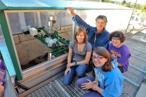 Bainbridge High School students and Earth Service Corp members (L-R) Lauren Greenawalt