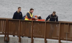 Responders used a new dock in Suquamish.