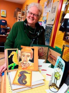 Artist and writer Carolyn Terry.