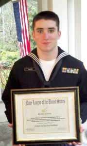 Christopher “CJ” Waite was awarded the Theodore Roosevelt Youth Medal.