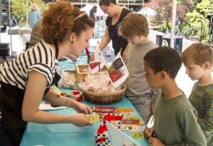 Family Art Day at the Bainbridge Island Museum of Art. BIMA was one of 42 local foundations to receive a community grant from the Bainbridge Community Foundation this year.
