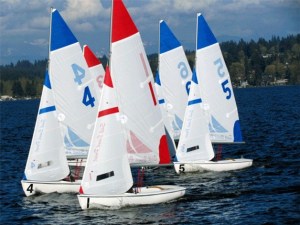 The BHS varsity sailing team competed in the first team racing regatta of the season earlier this month at Sail Sand Point in Seattle. The best Bainbridge team finished in fourth place.