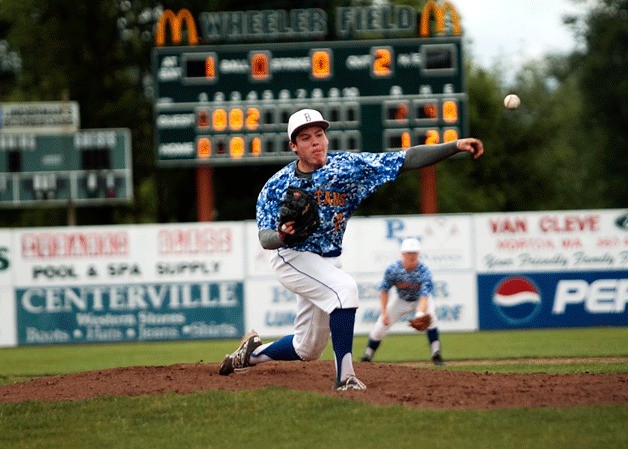 BHS senior and primary pitcher Brett Green on the mound during the first game of the 2014 3A Region III Tournament.