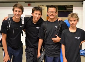 Bainbridge Island Swim Club members Parker Bushey