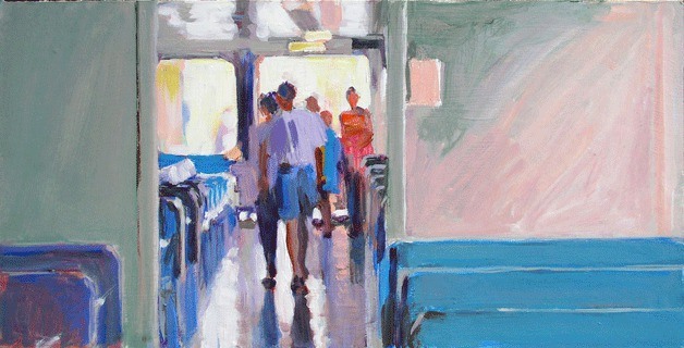 'Pink Wall' by Gretchen Hancock. The artist will lead an oil-painting workshop at Seabold Hall on Wednesdays in May.