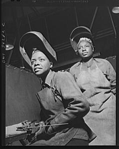 Women welders at the Landers