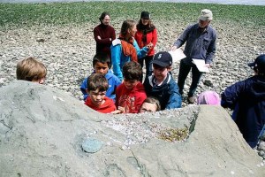 Students from the Madrona School get a close look at Haleets