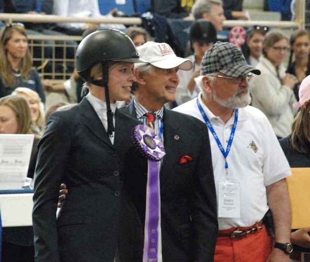 Claire Nitsche placed 7th at the Intercollegiate Horse Show Association’s national competition in Harrisburg