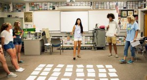 BHS senior Robin Hilderman explains 64 Squares