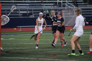 Robin Hilderman scores one of her five goals for Bainbridge in the Spartans’ win over Kennedy Catholic.